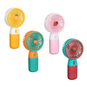 Ventilator portabil cu model fructe, 16 cm, USB