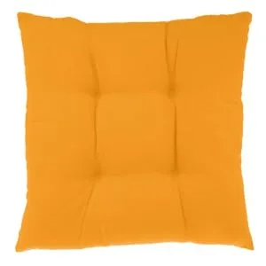 Perna scaun galben mustar 40x40cm, textil, cu sireturi – poza 2