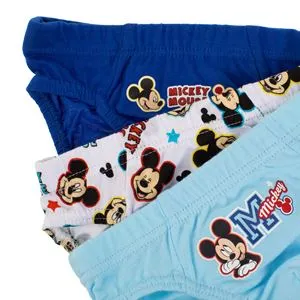 Set Chiloti din Bumbac Colorat cu Imprimeu Mickey Mouse pentru Copii