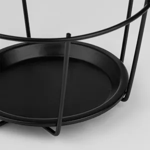 Suport Ghiveci Metalic Negru Suspendabil pentru Balcon – poza 5