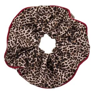 Elastic de par textil cu model leopard si margine rosie