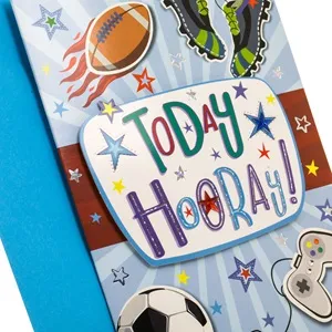 Felicitare Zi de Naștere Sport 3D cu Plic, 13x19 cm – poza 3