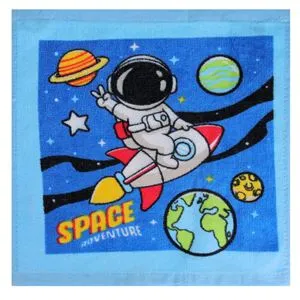 Prosopel din Bumbac pentru Copii cu Model Spațiu, Dimensiune 30x30cm