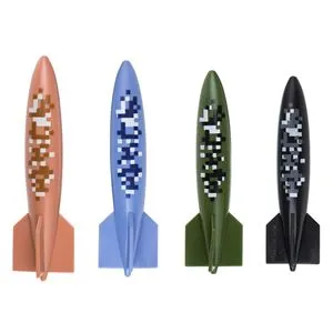 Set 4 Jucarii de Scufundare cu Rechini, 12 cm, Multicolor