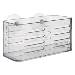 Raft Acrilic Transparent cu Ventuze pentru Organizarea Baiei