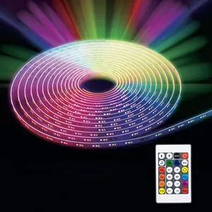 Bandă LED RGB cu Telecomandă, 5m, 12V, Multicolor