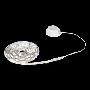 Bandă LED autocolantă cu senzor de mișcare, 3m, lumină albă caldă și rece – poza 4