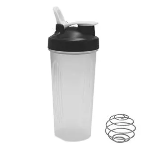 Pahar Shaker cu Capac si Bila, 700 ml, Transparent