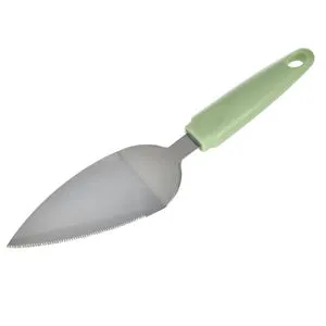 Spatul triunghiular din otel inoxidabil cu maner verde mentă