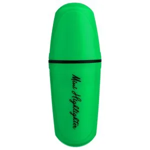 Marker de subliniere mini verde cu vârf de 5 mm