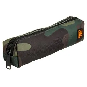 Penar cilindric cu fermoar, model camuflaj, 22x4x6 cm