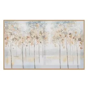 Tablou in Ulei cu Model Abstract Copaci, 82x2.5x52cm, Multicolor