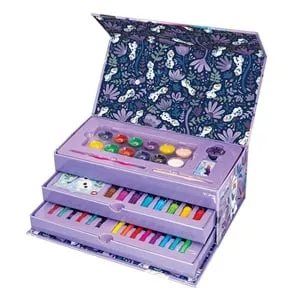 Set de Colorat Creativ cu Valiză Carton Tematică Frozen 2