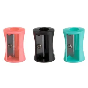 Set Ascutitori din Plastic, 3 buc, Somon, Verde si Negru, 2.5cm – poza 2