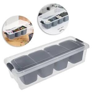 Cutie Organizator din Plastic cu 4 Compartimente Detasabile – poza 2