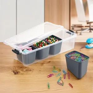 Cutie Organizator din Plastic cu 4 Compartimente Detasabile – poza 3
