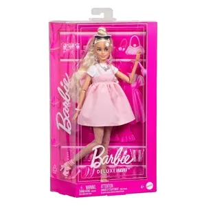 Papusă Barbie Deluxe Style rochie babydoll pastel cu accesorii