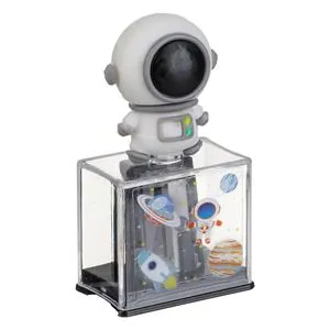 Ascuțitoare cu bază și figurină astronaut, design spațial