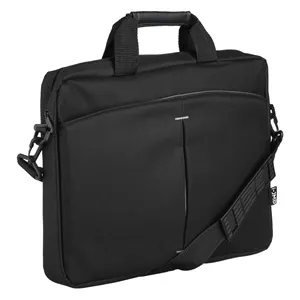 Geantă pentru Laptop 15.6" Neagră din Textil cu Curea Reglabilă – poza 2