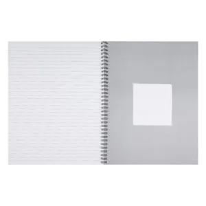 Caiet A4 Dictando cu Spirala, 2 Subiecte, 64 File, Coperta Neagra cu Harta Lumii – poza 3