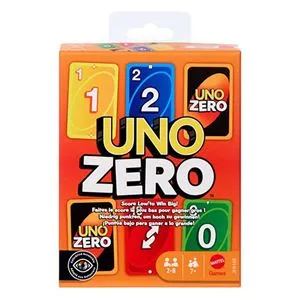 Joc de cărți UNO Zero, Multicolor, 2-8 jucători, 7+ ani