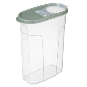 Recipient pentru Cereale – Depozitare Practică cu Capac Verde Menta