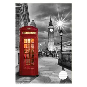 Caiet Dictando A4, 60 File, Copertă Model Londra