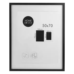 Tablou Decorativ cu Paspartu din Lemn Negru 50x70cm – poza 2