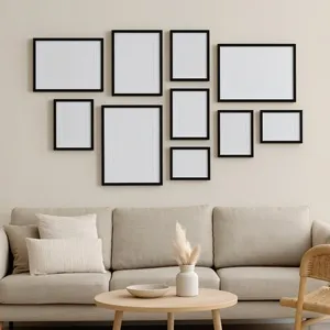 Tablou Decorativ cu Paspartu din Lemn Negru 50x70cm – poza 3