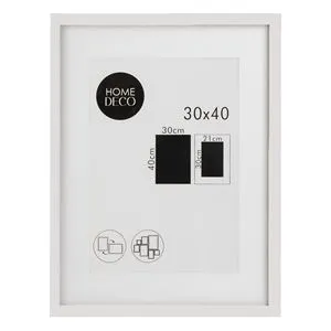 Tablou Decorativ cu Ramă Albă și Paspartu 30x40 cm