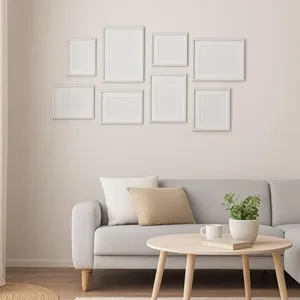 Tablou Decorativ cu Paspartu din Lemn Alb 21x30cm – poza 3