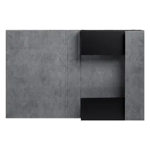Mapa Gri Stone cu Elastic, Aspect Piatră, 24x5x35cm – poza 3