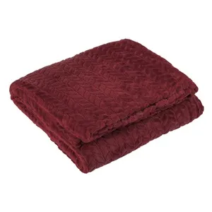 Patura Catifelata Dubla Bordo 230x220cm