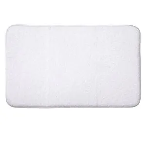 Covoras Decorativ din Blana Artificiala, Dreptunghiular, Alb, 80x50cm