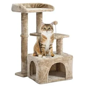 Ansamblu de joaca cu 3 nivele pentru pisici, 45x40x78cm