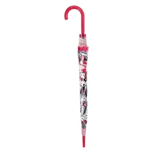 Umbrelă automată fucsia Hello Kitty și Kuromi pentru copii – poza 5
