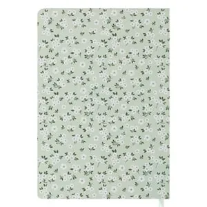 Carnet de Notite A5 cu Coperta Floral Verde Menta, 80 File – poza 3