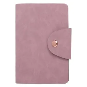 Carnetel Note A6 cu Coperta PU Roz si Capsa Magnetica, 80 File Liniate