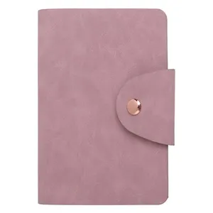 Carnetel Note A6 cu Coperta PU Roz si Capsa Magnetica, 80 File Liniate – poza 2