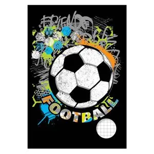 Caiet A5 Matematică, Copertă cu Model Fotbal, 100 File