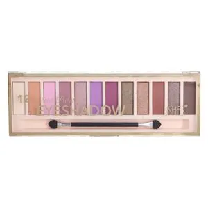 Paleta Machiaj cu Farduri Mov Mat & Glitter (12 Culori) 13g