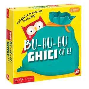 Joc de societate Bu-Hu-Hu Ghici ce E! cu saculet textil, 1-6 jucatori