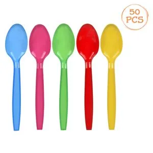 Lingurite reutilizabile din plastic pentru petreceri