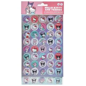 Autocolante rotunde Hello Kitty & Friends multicolor pentru școală