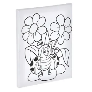 Set de pictura pe panza cu buburuza, 15x20 cm, culori acrilice si pensula – poza 3