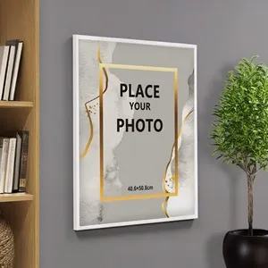 Ramă foto albă 40x50 cm, montare pe perete orizontal sau vertical – poza 3