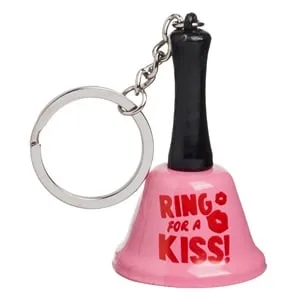Breloc Clopotel Roz cu Mesaj \"Ring for a kiss\" – poza 2