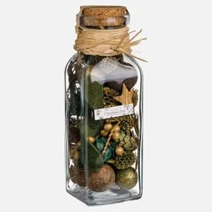 Potpourri de Craciun în sticlă cu aroma de pin