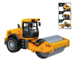 Compactor de constructii cu efecte sonore si lumini, galben