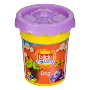 Plastilină mov în pahar cu capac și formă animal